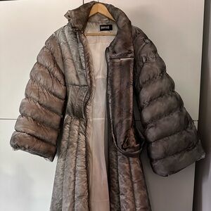 Darker Wavs Dolls Kill XS NWT FREQUENCY PUFFER JACKET AND SCARF